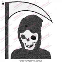 Halloween Grim Reaper Embroidery Design 02